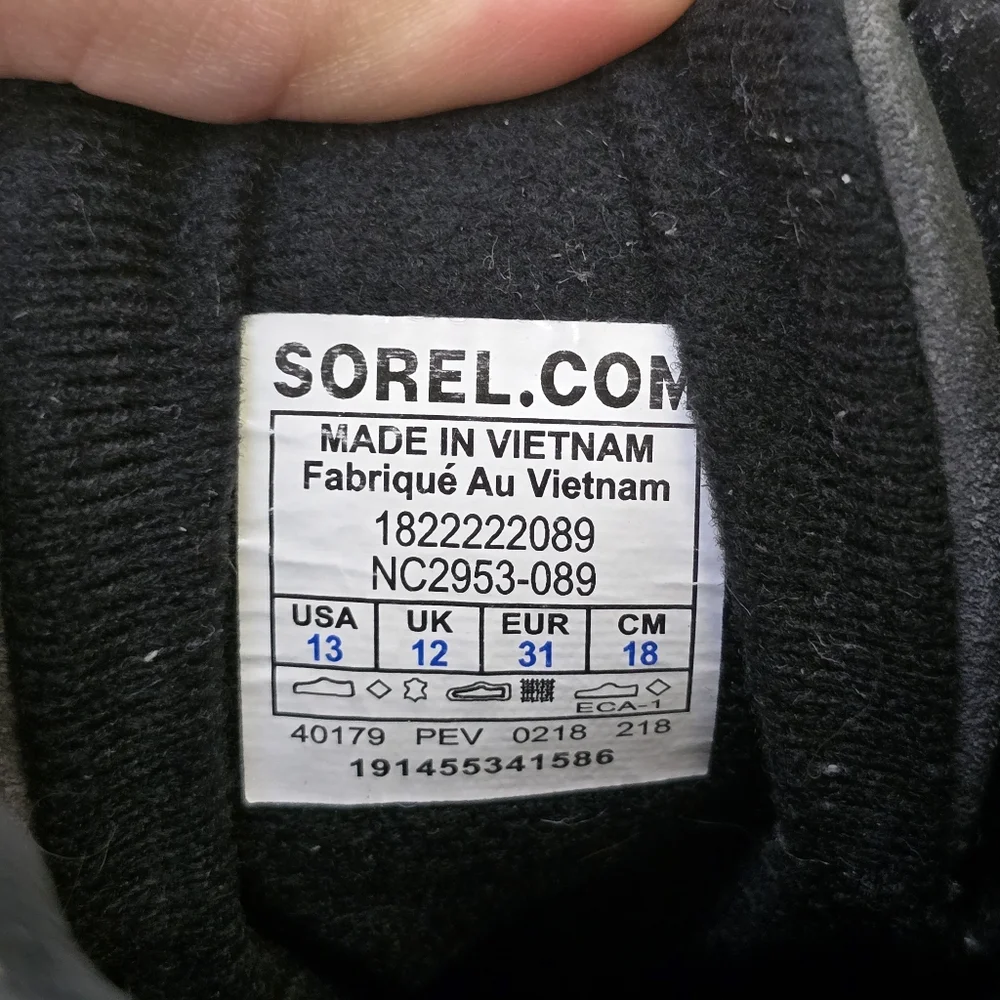 Sorel Winter Boots Youth Size 13